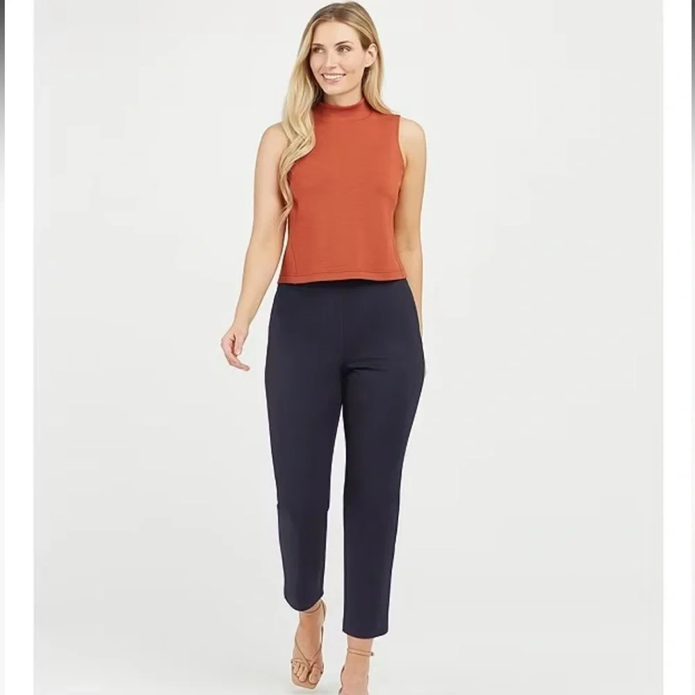 Spanx On-the-Go Ankle Slim Straight Pant black XL